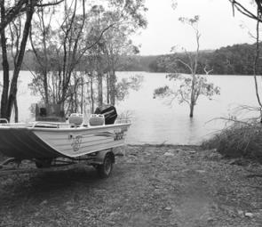Boat Launching at Koombooloomba is relatively easy, even with a 2WD vehicle.